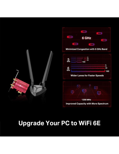 WRL ADAPTER 5400MBPS WI-FI 6E/ARCHER TXE75E TP-LINK