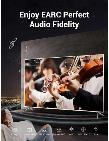 CABLE HDMI 5M 8K/AANBJ VENTION