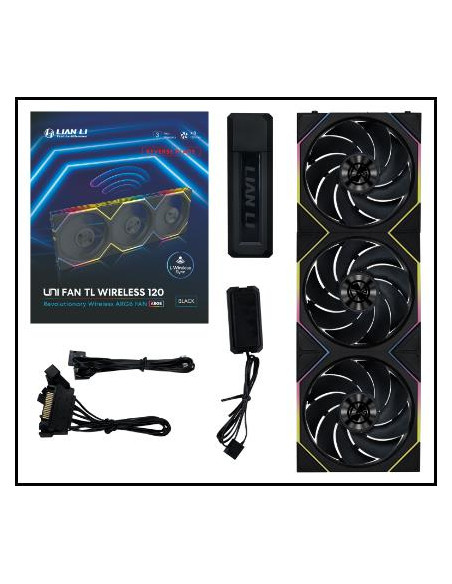 CASE FAN 120MM WRL 3PCS/G99.12RTL1W3B.00 LIAN LI