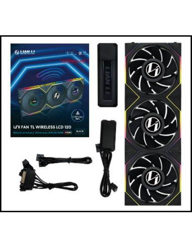 CASE FAN 120MM WRL 3PCS/G99.12RTLLCD1W3B.00 LIAN LI