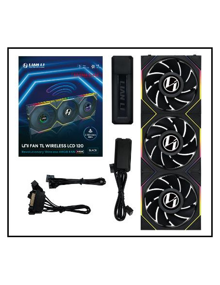 CASE FAN 120MM WRL 3PCS/G99.12RTLLCD1W3B.00 LIAN LI