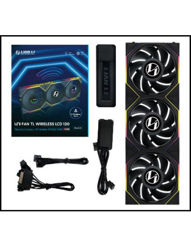 CASE FAN 120MM WRL 3PCS/G99.12TLLCD1W3B.00 LIAN LI