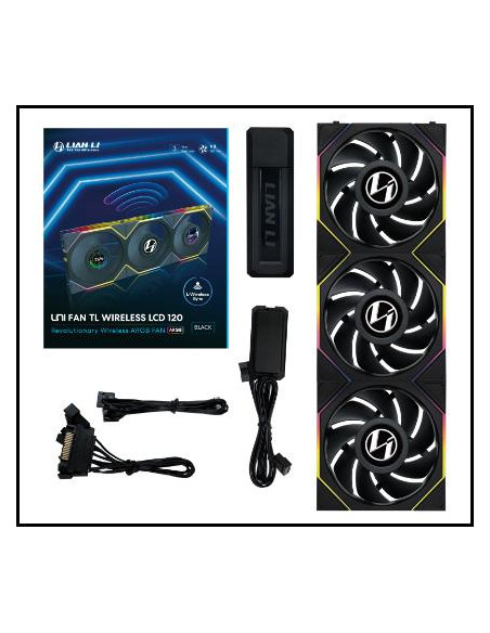 CASE FAN 120MM WRL 3PCS/G99.12TLLCD1W3B.00 LIAN LI