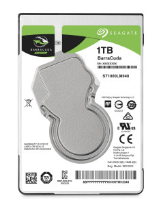 HDD, SEAGATE, Barracuda, 1TB, SATA 3.0, 128 MB, 5400 rpm, 2,5", Thickness 7mm, ST1000LM048