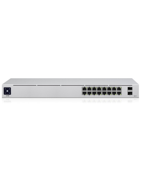 Switch, UBIQUITI, USW-16-POE, Type L2, Desktop/pedestal, Rack, 16x10Base-T / 100Base-TX / 1000Base-T, 2xSFP, PoE ports 16, PoE+