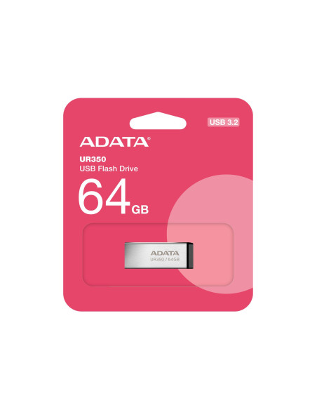 MEMORY DRIVE FLASH USB3.2 64GB/BLACK UR350-64G-RSR/BK ADATA