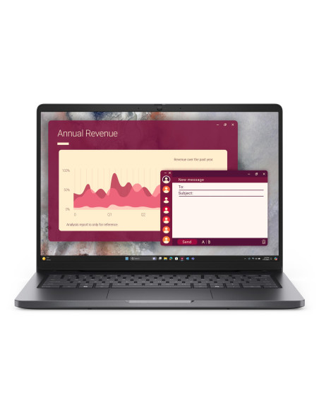 Notebook, DELL, Pro, CPU Intel Core 3, 100U, 14 ", 1920 x 1200 pixels, RAM 8 GB, DDR5-SDRAM, SSD 512 GB, Discrete graphics Not 