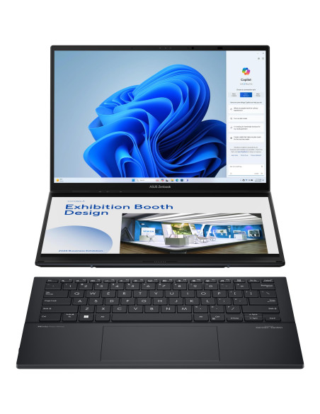 Notebook, ASUS, ZenBook Series, DUO, UX8406CA-PZ009W, CPU Core Ultra, U9-285H, 2900 MHz, 14", Touchscreen, 2880x1800, RAM 32GB,
