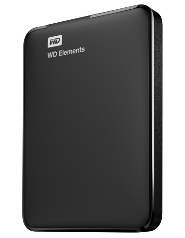 External HDD, WESTERN DIGITAL, Elements Portable, 2TB, USB 3.0, Colour Black, WDBU6Y0020BBK-WESN