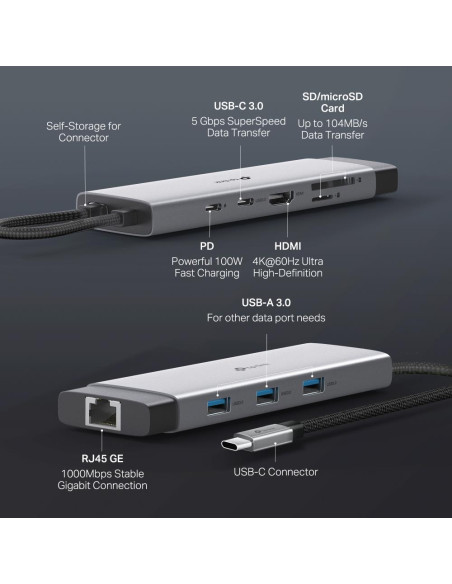 I/O HUB USB-C 9PORT/UH9120C TP-LINK