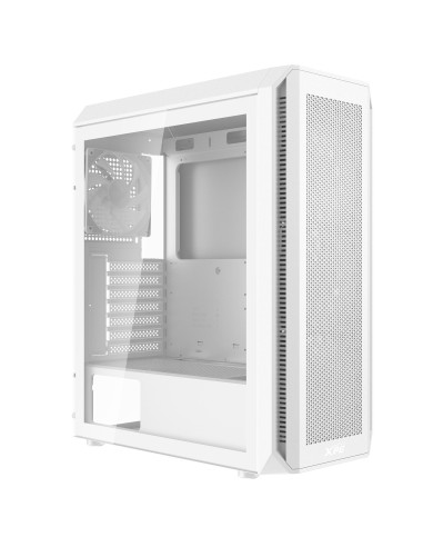 Case, ADATA, VALOR AIR PLUS MID, MidiTower, Case product features Transparent panel, ATX, MicroATX, MiniITX, Colour White, VALO