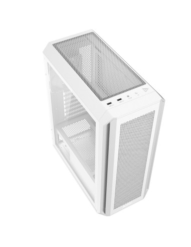 Case, ADATA, VALOR AIR PLUS MID, MidiTower, Case product features Transparent panel, ATX, MicroATX, MiniITX, Colour White, VALO