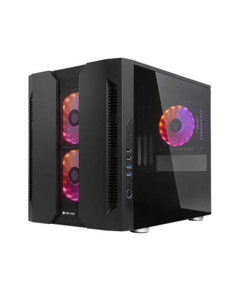 Case, CHIEFTEC, micro ATX/Mini-ITX, Black, Cube, PC, GM-02B-OP