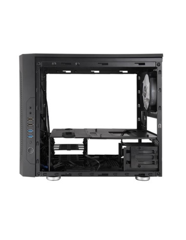 Case, CHIEFTEC, micro ATX/Mini-ITX, Black, Cube, PC, GM-02B-OP