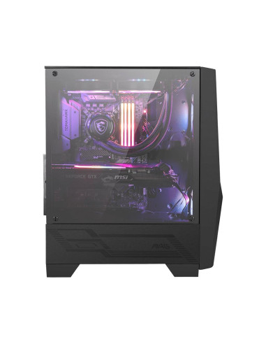 Case, MSI, MAG Forge 100R, MidiTower, Not included, ATX, MicroATX, MiniITX, Colour Black, MAGFORGE100R