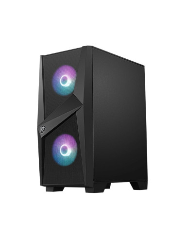 Case, MSI, MAG Forge 100R, MidiTower, Not included, ATX, MicroATX, MiniITX, Colour Black, MAGFORGE100R