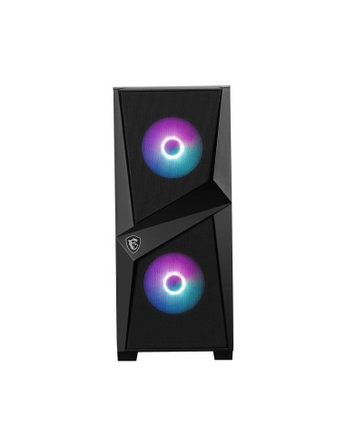 Case, MSI, MAG Forge 100R, MidiTower, Not included, ATX, MicroATX, MiniITX, Colour Black, MAGFORGE100R