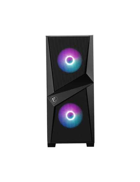 Case, MSI, MAG Forge 100R, MidiTower, Not included, ATX, MicroATX, MiniITX, Colour Black, MAGFORGE100R