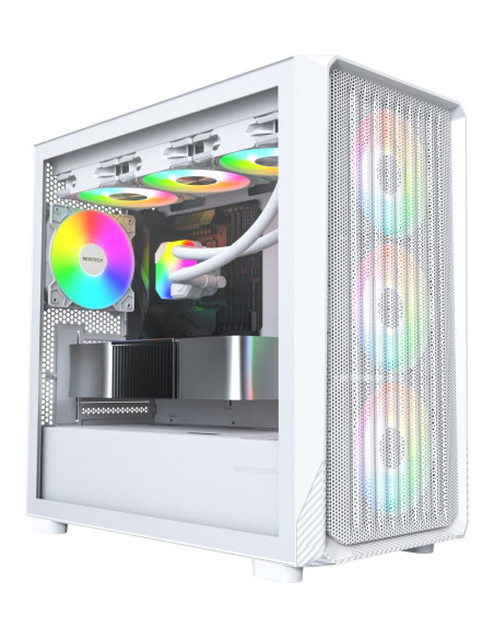 Case, MONTECH, micro ATX/Mini-ITX, White, X5M, X5M(W)