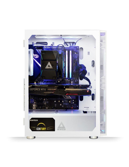 Case, MONTECH, X3 Glass, MidiTower, Case product features Transparent panel, Not included, ATX, MicroATX, MiniITX, Colour White