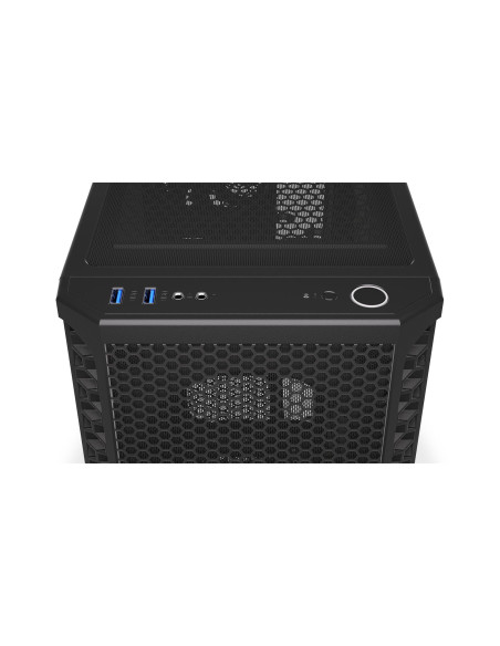 Case, ENDORFY, Signum 300 Solid, MidiTower, Not included, ATX, MicroATX, MiniITX, Colour Black, EY2A003