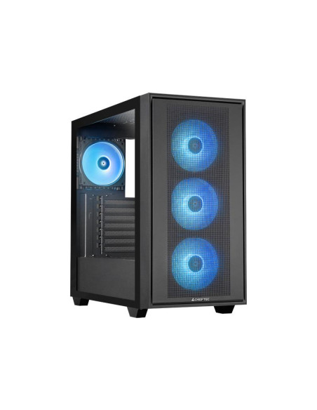 Case, CHIEFTEC, HUNTER 3, MidiTower, Case product features Transparent panel, Not included, ATX, EATX, MicroATX, MiniITX, Colou