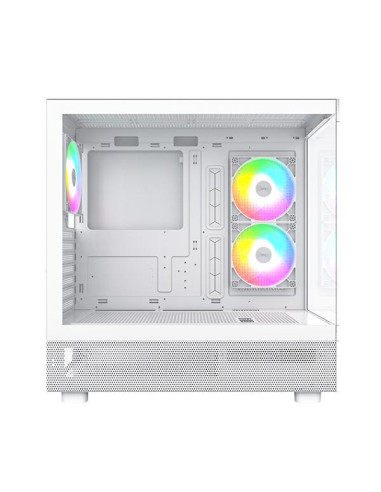 Case, MONTECH, XR, MidiTower, Not included, ATX, MicroATX, MiniITX, Colour White, XR(W)