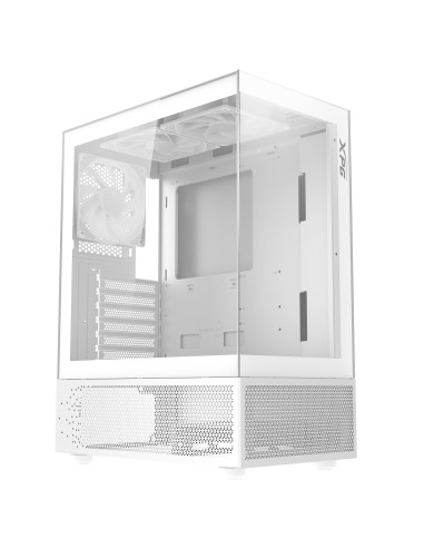 Case, ADATA, INVADER X MINI, MidiTower, Case product features Transparent panel, ATX, MicroATX, MiniITX, Colour White, INVADERX