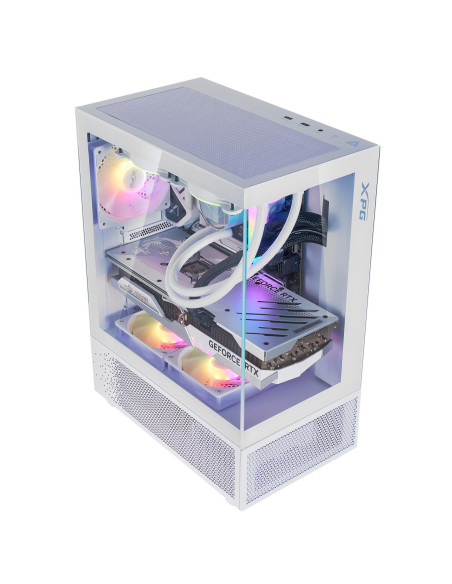 Case, ADATA, INVADER X MINI, MidiTower, Case product features Transparent panel, ATX, MicroATX, MiniITX, Colour White, INVADERX