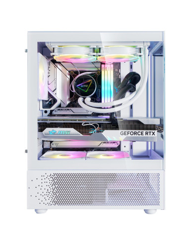 Case, ADATA, INVADER X MINI, MidiTower, Case product features Transparent panel, ATX, MicroATX, MiniITX, Colour White, INVADERX