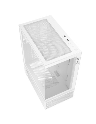 Case, ADATA, INVADER X MINI, MidiTower, Case product features Transparent panel, ATX, MicroATX, MiniITX, Colour White, INVADERX