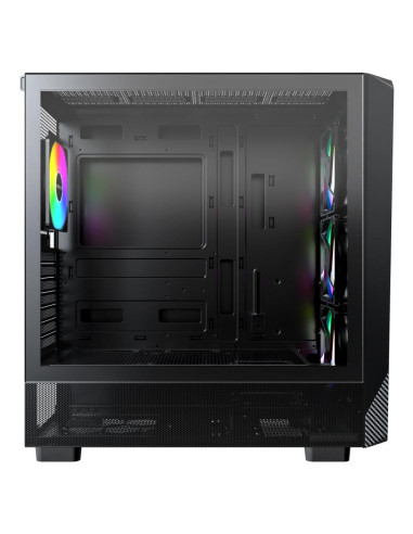 Case, MONTECH, X5, MidiTower, Case product features Transparent panel, Not included, Colour Black, X5(B)