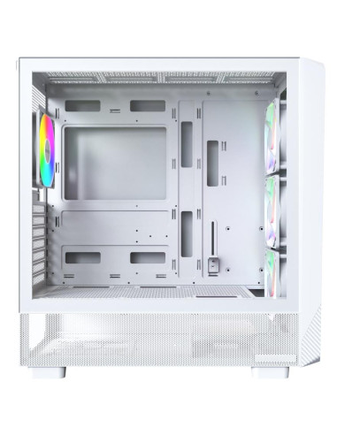 Case, MONTECH, X5, MidiTower, Case product features Transparent panel, Not included, Colour White, X5(W)
