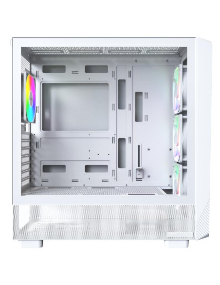 Case, MONTECH, X5, MidiTower, Case product features Transparent panel, Not included, Colour White, X5(W)