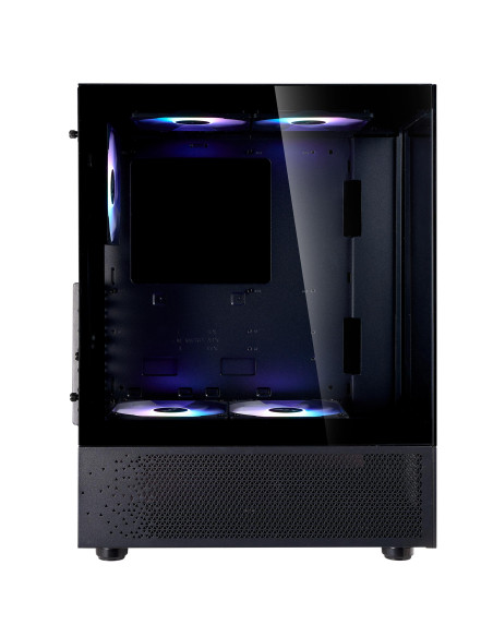 Case, ADATA, INVADER X MINI, MidiTower, Case product features Transparent panel, ATX, MicroATX, MiniITX, Colour Black, INVADERX