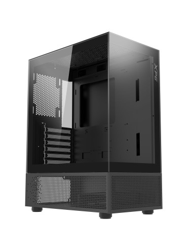Case, ADATA, INVADER X MINI, MidiTower, Case product features Transparent panel, ATX, MicroATX, MiniITX, Colour Black, INVADERX