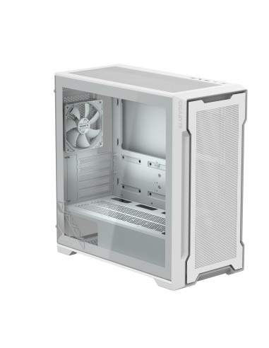 Case, GIGABYTE, GB-C102GI, MidiTower, Case product features Transparent panel, Not included, MicroATX, MiniITX, Colour White, C