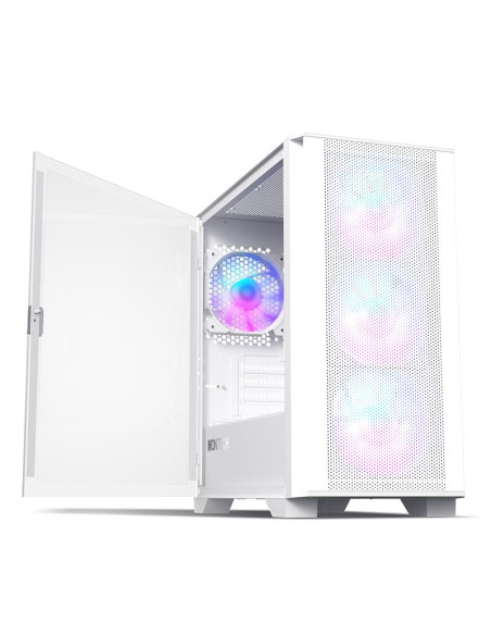 Case, MONTECH, AIR 100 ARGB, MidiTower, Not included, MicroATX, MiniITX, Colour White, AIR100ARGB(W)
