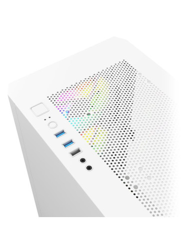 Case, MONTECH, AIR 100 ARGB, MidiTower, Not included, MicroATX, MiniITX, Colour White, AIR100ARGB(W)
