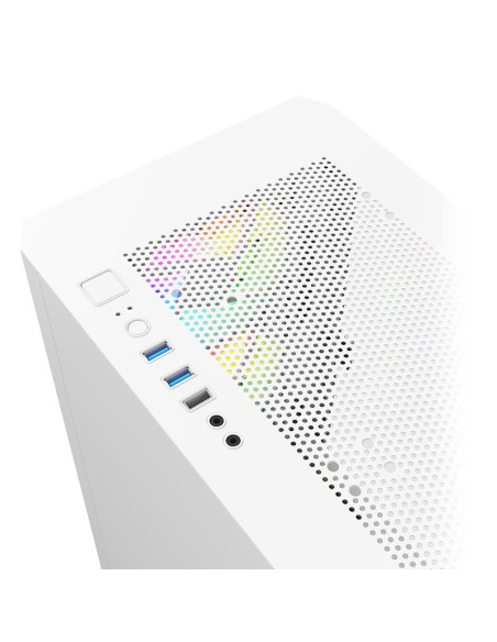 Case, MONTECH, AIR 100 ARGB, MidiTower, Not included, MicroATX, MiniITX, Colour White, AIR100ARGB(W)