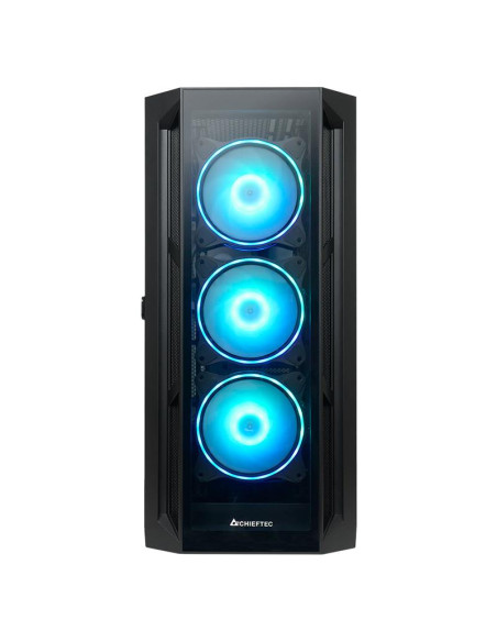 Case, CHIEFTEC, APEX ARGB, MidiTower, Not included, ATX, MicroATX, MiniITX, Colour Black, GA-01B-TG-OP
