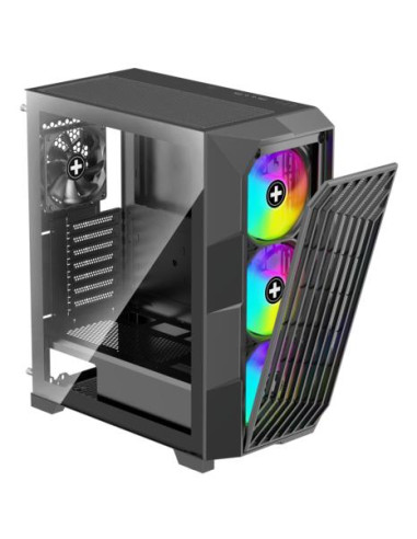 Case, XILENCE, ATX/micro ATX/Mini-ITX, Black, Midi Tower, PC, XILENT BREEZE II, X812.ARGB