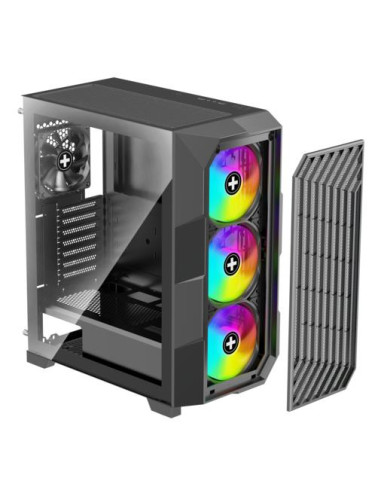 Case, XILENCE, ATX/micro ATX/Mini-ITX, Black, Midi Tower, PC, XILENT BREEZE II, X812.ARGB