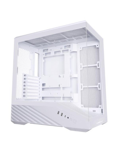 Case, LIAN LI, ATX/micro ATX/Mini-ITX/EATX, White, Midi Tower, PC, G99.V100RW.01