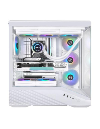 Case, LIAN LI, ATX/micro ATX/Mini-ITX/EATX, White, Midi Tower, PC, G99.V100RW.01