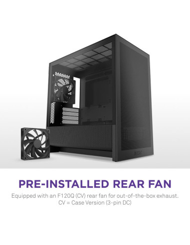 Case, NZXT, micro ATX/Mini-ITX, Black, Midi Tower, PC, CC-H31FB-01