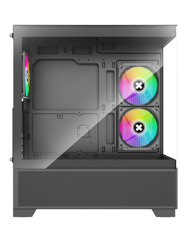 Case, XILENCE, XG172, MidiTower, Case product features Fan control panel/Transparent panel, Not included, Colour Black, XG172