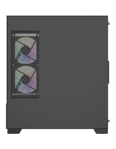 Case, XILENCE, XG172, MidiTower, Case product features Fan control panel/Transparent panel, Not included, Colour Black, XG172