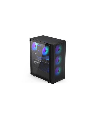 Case, ENDORFY, Ventum 200 ARGB, MidiTower, Case product features Transparent panel, Not included, ATX, MicroATX, MiniITX, Colou