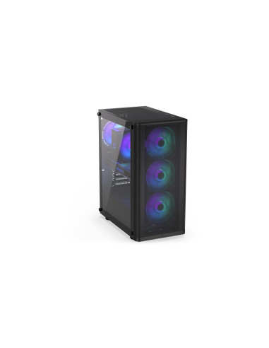 Case, ENDORFY, Ventum 200 ARGB, MidiTower, Case product features Transparent panel, Not included, ATX, MicroATX, MiniITX, Colou